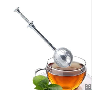 Stainless Steel Telescopic Tea Maker - Silver