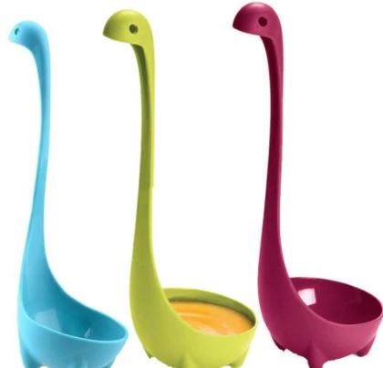 3 PCS Kitchen Supplies Dinosaur Spoons Soup Loch Ness Ladle Long Handle Spoon